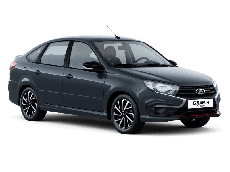 Купить Lada Granta Sport Лифтбек в Москве - СЕРЕБРИСТО-ТЕМНО-СЕРЫЙ "БОРНЕО" (633) - МЕТАЛЛИК