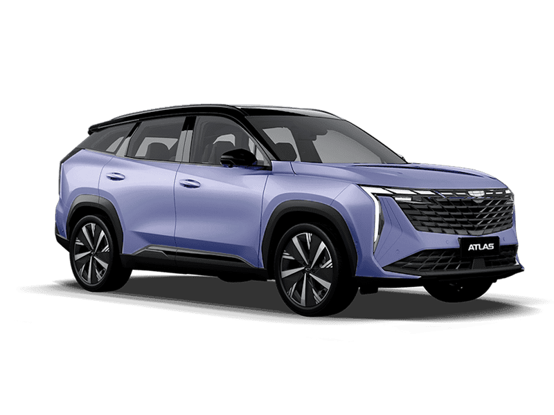 Купить Geely Atlas Новый в Москве - Starry Blue / Серо-голубой металлик